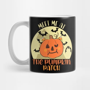 pumpkin patch girls and boys fall halloween funny spooky season Mug